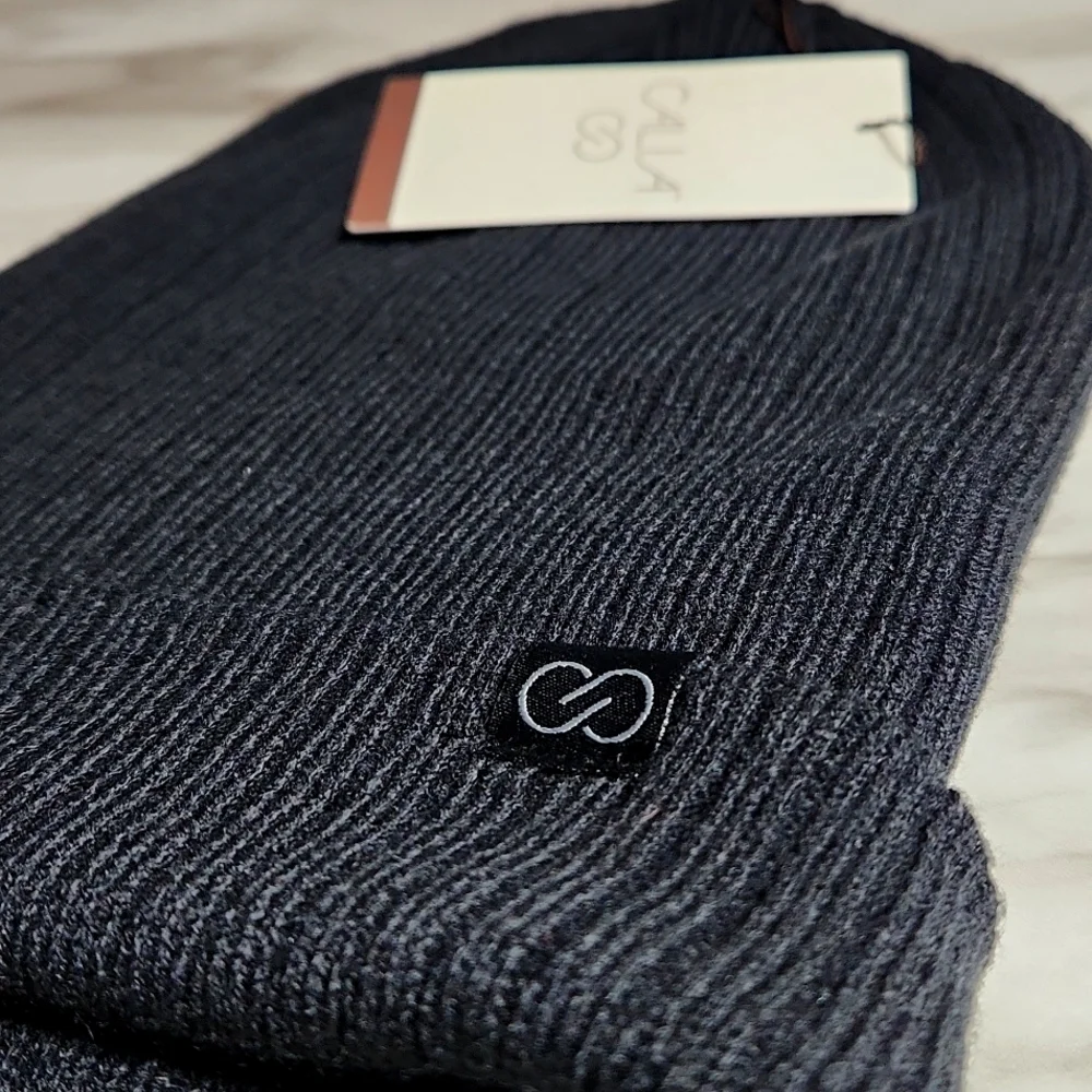 Calia ribbed beanie pure black NWT - Picture 1 of 7